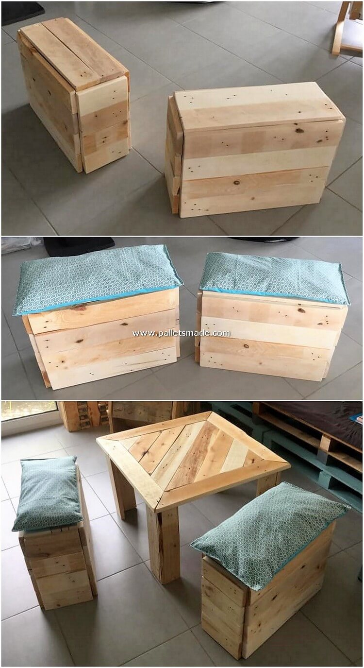 Pallet Table and Seats
