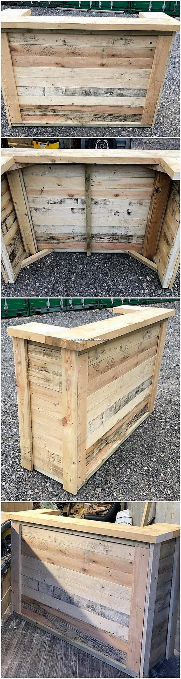 Pallet Bar Counter Table
