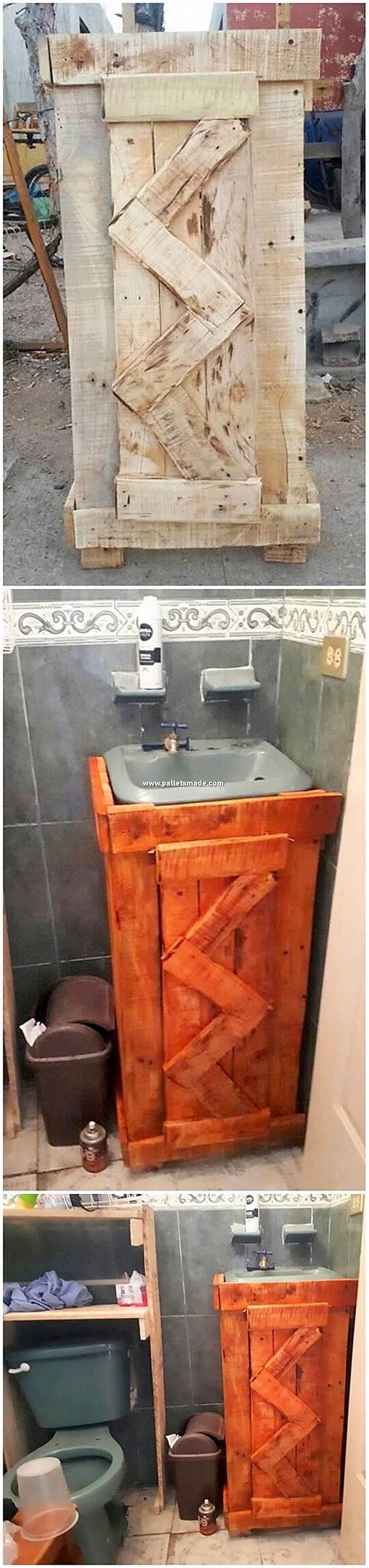 Pallet Bathroom Sink