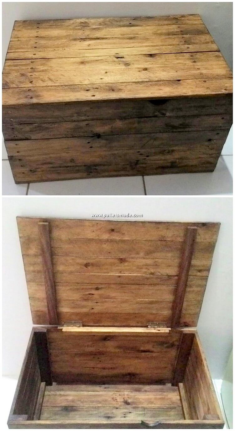 Wood Pallet Storage Box