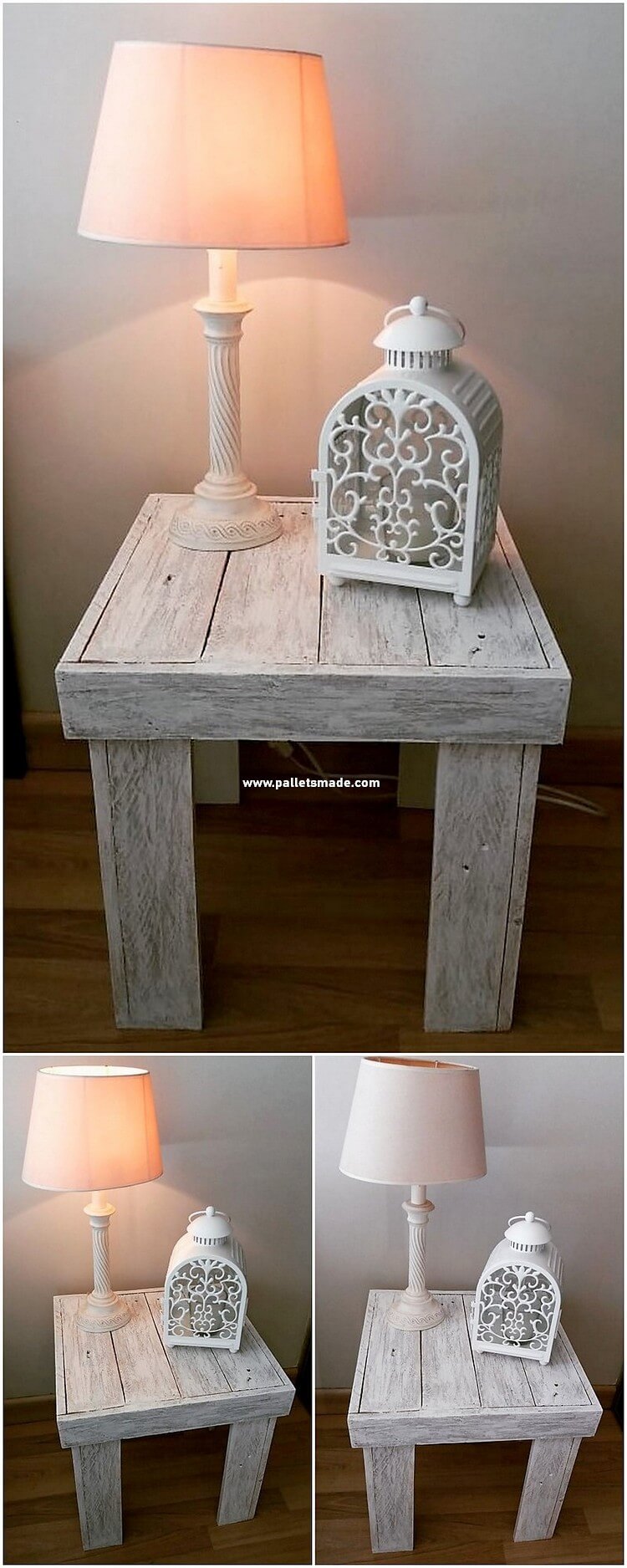 Wooden Pallet Side Table